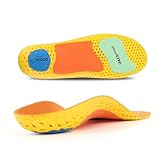 Cilnos Sport-Einlegesohlen Herren & Damen, Orthopädische Einlegesohlen gegen Fußschmerzen, Plattfuß & Fersensporn, Mittleres Fußgewölbe Schuheinlagen für Laufen, Fitness & Sport - XL