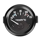 Auto Wassertemperaturanzeige Elektrischer Wassertemperaturanzeiger, 2' 40 ℃ - 120 ℃ GM Truck Digitaler Wassertemperaturanzeiger