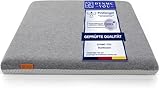 DYNMC you Sitzkissen Stuhl - Stuhlkissen Set - Test SEHR GUT - INNOVATIONSPREIS ERGONOMIE - Mittelhart H3 - Sitzkissen Bank Memory Schaumstoff - Sitzpolster Stuhl (Grau, Eckig 1 Pack)