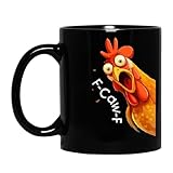 Lustige Tasse – Huhn-Kaffeetasse | Keramik Huhn 350 Ml Mit Komfortgriff, Neuartige Kaffeetassen, Lustige Tierbecher Für Schreibtischdekoration, Heißer Kalter Tee, Milch, Wasser, Saft, Getränke, Männer
