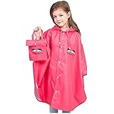 2025 - Animationsfilm Kleinkind Regenmantel Kinder Ponchos Junge 3D Kinder für Regenwesten tragen Mäntel & Jacke für Jungen Kinderregenschirm (Red 10-12 Years)
