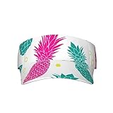 Sonnenblende-Mütze Herren Schnelltrocknende, Tropische Bunte Ananas Tennis Sonne Hut Einstellbar Sonnenblenden Radfahren Wandern Visoren Cap