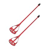 Lurrose 2 Stück Farbstreuer Handmixer Farben Mischer Bohrer Für Farbmischer Malen Farbmischer Bohren Farbe Umrühren Trockenbau Mischer Mischmühle Stahl Mit Hohem Kohlenstoffgehalt Rot