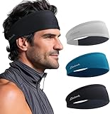 Sport Stirnband für Herren und Damen - rutschfest Schweißband Stirn für Workout Fitness Joggen Laufen Radfahren Wandern und Basketball- Elastisch Comfy Sport Haarband