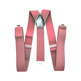 Hdhfjks Elastische Hosenträger in großer Y-Form für Herren, einfarbige, verstellbare Schultergurte, Kleidungszubehör,3,5 x 120 cm