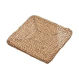 rongweiwang Handgewebte Tatami Matte aus Stroh, Futon Kissen, Stuhlpolster für traditionelle chinesische Meditation. Die Futon Matte ist robust