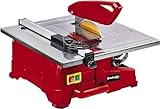 Einhell Fliesenschneidmaschine TC-TC 800 (800 W, 2.950 min-1, neigbarer Edelstahltisch mit Winkelskala, verstellbarer Winkelanschlag, Parallelanschlag mit Skala, inkl. Diamanttrennscheibe Ø 180)