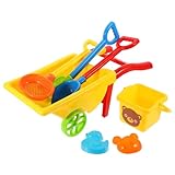 GARVALON 1 Set Faltbares Kinder Sandstrand Spielzeug Langlebiges Sandspielzeug Mit Schaufel Und Bagger Für Jungen Und ädchen Praktisches Strandspielzeug Für Den Sommerurlaub
