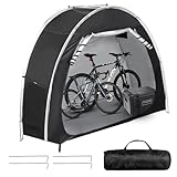 Fahrradzelt Fahrradschuppen Tragbare Fahrradgarage Fahrradabdeckung Outdoor für 2 Fahrräder 210D Oxford wasserdichte Fahrradplane Gerätehaus für Motorrad Gartengeräte Spielzeug Rasenmäher