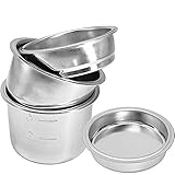 WWHJR Halbautomatische Kaffeevollautomat, 51 mm, mit Blende, Einzel-, Doppel-, 4-Tassen-, Küchengeräte-Zubehör