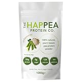 HAPPEA 1 kg Hochwertiges Vegan Erbsenprotein Pulver - 85% Protein - Veganes Proteinpulver, Geschmacksneutral, Ohne Zucker, Ideal für Muskelaufbau & Diät, Hoch Löslich, 100% GVO-frei
