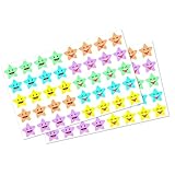 10 Blätter Belohnung Aufkleber Scrapbooking Sticker Small Star Labels Kleber Happy Gesichter