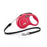 flexi® Classic S Seil 8 m rot, Roll-Leine für Hunde bis 12 kg