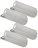 NXQWLL GD4838SS-M Heizplatten Ersatz kompatibel mit Savor Pro 4 Brenner-Grill, Edelstahl-Hitzeschild-Grillzubehör, Flammenbändiger, Hitzezelt ersetzen 96251, 4 Stück