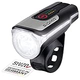 Sigma Aura 80 | LED Fahrradlicht 80 Lux | StVZO zugelassenes, akkubetriebenes Vorderlicht mit 4 Leuchtmodi | 90 m Leuchtweite