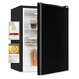 Exquisit Mini Kühlschrank KB560-V-091E schwarz | 50 l Nutzinhalt | Temperaturregelung | 45cm Breite | LED-Innenbeleuchtung