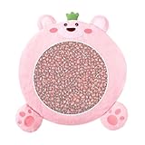 Beruhigendes Spielzeug für Kleinkinder, Plüschmatte mit Kau-Cartoon-Pad, hautfreundlicher Sitzsack-Schnuller für Vorschüler, Zuhause, Reisen und