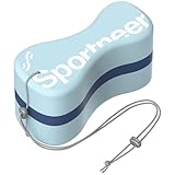 Sportneer Pull Buoy Schwimmen – Schwimmhilfe Erwachsene Trainingshilfe mit Tragbarem Seil, Eva Pullboy Schwimmhilfe für Beine & Hüften, Ergonomisches Schwimmzubehör für Wassergymnastik & Aquafitness