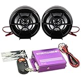 Acunny Motorrad-Lautsprecher, Audiosystem mit integriertem Verstärker | vielseitiges Audio für Roller – ideal für Jugendliche, Familie und Freunde