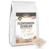 GOLDEN PEANUT Flohsamenschalen 1 kg, 95% Reinheit hohe Quellzahl, glutenfrei, ballaststoffreich, vegan, Naturprodukt