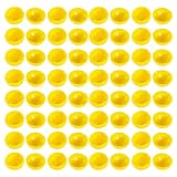Cabilock 50 Stück Lotteriekugel Befüllbarer Runder Ball Offener Ball Bälle Für -bällebad Kleine Befüllbare Runde Kapseln Tombolaschale Nummerierte Bälle Gelbe Bälle Poolball Yellow Pvc