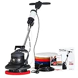 Floorboy® Starterset mit 12 Zoll Einscheiben Reinigungs- und Poliermaschine mit Tank, Pads und Treibteller, Anleitungen und Padkunde von Bioraum