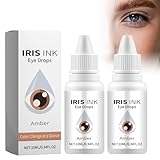 Utapossin Augenfarbwechsel-Tropfen, ausgefallene Tropfen ändern Ihre Augenfarbe,Augenfarbe ändern Tropfen Fancy Drops Augenfarbwechsel-Tropfen Farbverändernde Augentropfen Zum Aufhellen (amber)