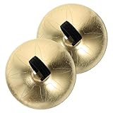Kisangel 1Paar Fingerzimbel Aus Bauchtanz Percussion Instrumente Mit Halteband Langlebig Und Bequem Für Tänzer Und Musikalische Aufführungen