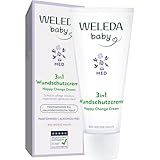 WELEDA Bio Baby Med 3in1 Wundschutzcreme Weiße Malve - Nautrkosmetik Windelcreme für hochsensible und sehr trockene Haut (1x 50ml)