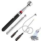 4 Stück Flexibler Stabmagnet Set, Magnetstab Teleskopmagnet Mit Starkem Magnet, Magnet Teleskopstab Biegsam Teleskop Magnet Stab, Extra Starkes Magnetheber Werkzeug Für Auto, Werkstatt, Zuhause