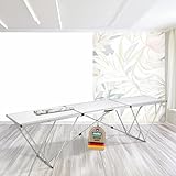 mako Tapeziertisch Profi Alu-tec, 298 x 60 x 78 cm, Multifunktionstisch mit Alu-Rahmen, 5 mm Starke Arbeitsplatte, extrem robuster Vielzwecktisch, Flohmarkttisch - ideal für alle Heimwerkerprojekte