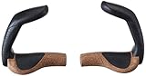 Ergon - GP5 Ergonomische Lock-on Fahrradgriffe mit extra-langem Bar-End | Regular kompatibel | Für Touring & Trekking Bikes | Large | Biokork