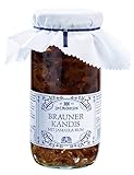 L.W.C. Michelsen - Landhaus Brauner Kandis mit Jamaika-Rum (530g) | Brauner Würfelkandis eingelegt in Jamaika-Rum | für Tee-Liebhaber | Ein Glas voll purer Natürlichkeit