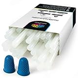 OfficeTree 50 Heißklebesticks 11mm x 200 mm rund - Extra Power Klebstoff für Heißklebepistole - Heißklebepistole Sticks - Lösemittelfrei Schnelltrocknend - Inklusive 2 Fingerschutzkappen