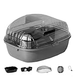 Gvvsjgdbis Hamsterkäfig Laufen Roller Skating Spielzeug Transparent Schloss Geeignet Mäuse Hamster Meerschweinchen Kleintiere Zubehör A