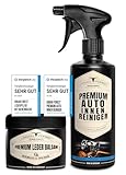 Auto Innenraum Reiniger 500ml + Premium Leder Balsam für Auto Lederpflege 250ml | Autopflege Set für den gesamten Auto Innenraum von URBAN Forest