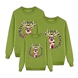 Passendes Familienpyjama-Set, gestreifter Weihnachtspyjama, Nachtwäsche, Papa-Mama-Pyjamas, Weihnachtspyjamas(A107 Green,A02)