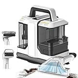 Handheld Spot Cleaner für Haustiere, Dual Tank Teppich- und Polsterreiniger mit starker Saugkraft, abnehmbare Köpfe für Flecken auf Sofa, Autoinnenraum