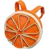 Dinntty Orangefarbener Kinder-Rucksack Für Kleinkinder, Niedliche Kindergartentasche, Cartoon-Schultasche, Reisetasche Für Schule, Einkaufen, Sommer, Strand, Freizeit, Alltag