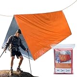 Überlebenszelt | Camping Survival Zelt Set,Leichter Wärmesack Schutzdecke Winddichter Schlafsack Ausrüstung für Outdoor Camping Wandern Männer Frauen Kinder