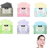 Heanvmyss Gesichts-Löschpapier,600 Blätter 6-Stil Blotting Paper,Öllöschblätter für Gesicht,Löschpapier für Fettige Haut,Oil Control Paper für Männer Fraue