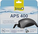 Tetra APS 400 Aquarium Luftpumpe - leise Membran-Pumpe für Aquarien von 250-600 L, schwarz