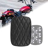 DREAMIZER Motorrad Sozius Sitzpad,Motorrad hinteren Beifahrerkissen,Motorrad 8 Saugnäpfe Rücksitzpolster Kompatibel mit Harley Sportster XL 883 1200 Dyna für Softail Touring Cruiser Chopper Custom