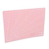 Uonlytech Rücken schneiden für Planke Basteln Hobby Quilt -Schneidmatten doppelseitige Matte professionelle Gravurplatten Gravur Schneidematten Schneidebrett Bastelmatte Rosa