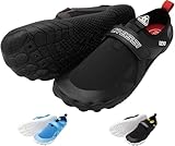 CRESSI Geko Shoes Black/Red 45 - Unisex Seeschuh Ideal für ein intensives Erlebnis in der aquatischen Umwelt mit direkter Verbindung zum Meeresboden, Schwarz/Rot, 45