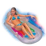 Intex 58802EU - Aufblasbarer Sessel zum Sonnenbaden, Vinyl, Mehrfarbig, 160x85 cm