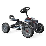 Berg Pedal-Gokart Buzzy Police mit soundbox | Kinderfahrzeug, Tretauto, Sicherheit und Stabilität, Kinderspielzeug geeignet für Kinder im Alter von 2-5 Jahren, Groß