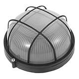 BCOATH Anti Explosion Wandlampe Für Dampfbad Und Sauna Feuchtraumbeleuchtung Schwarze Runde Lampe Für Sauna Und Dampfraum Idealer Lampenersatz Wasserdicht Und Langlebig