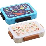 Lunchbox – Schul-Lunchbox, wiederverwendbarer Lunch-Behälter, Reise-Lunch-Behälter, wiederverwendbarer Behälter mit fünf Fächern, Lunchbox für Schule, Reisen, Urlaub, Klettern, Kinder, den täglichen