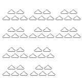 BUBEFSKD 50 Stück Hochfeste V Ringe Schnallen Trampolin Dreiecksringe Schnallenverbinder Für Dauerhafte Reparatur Ersatz Reparaturzubehör